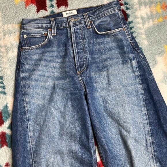 Agolde Luna high rise barrel pieced taper jeans - Picture 5 of 11